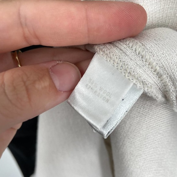 St. John Blue Ivory Colorblock Long Sleeve Dress - Picture 4 of 6